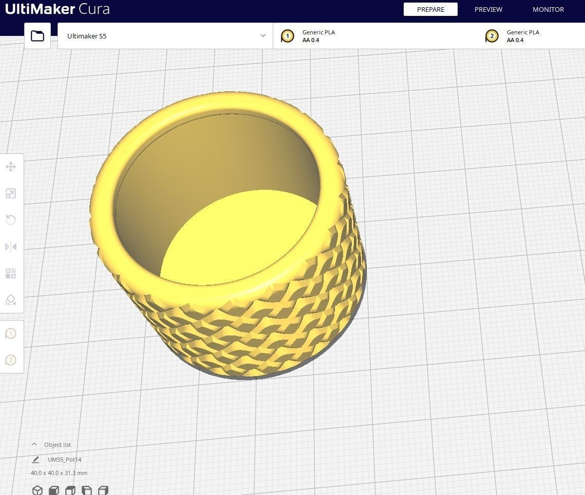 Garden Pot 14 3D print model_2