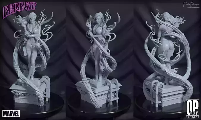 Black Cat Antivenom Statue - 3D Print Ready