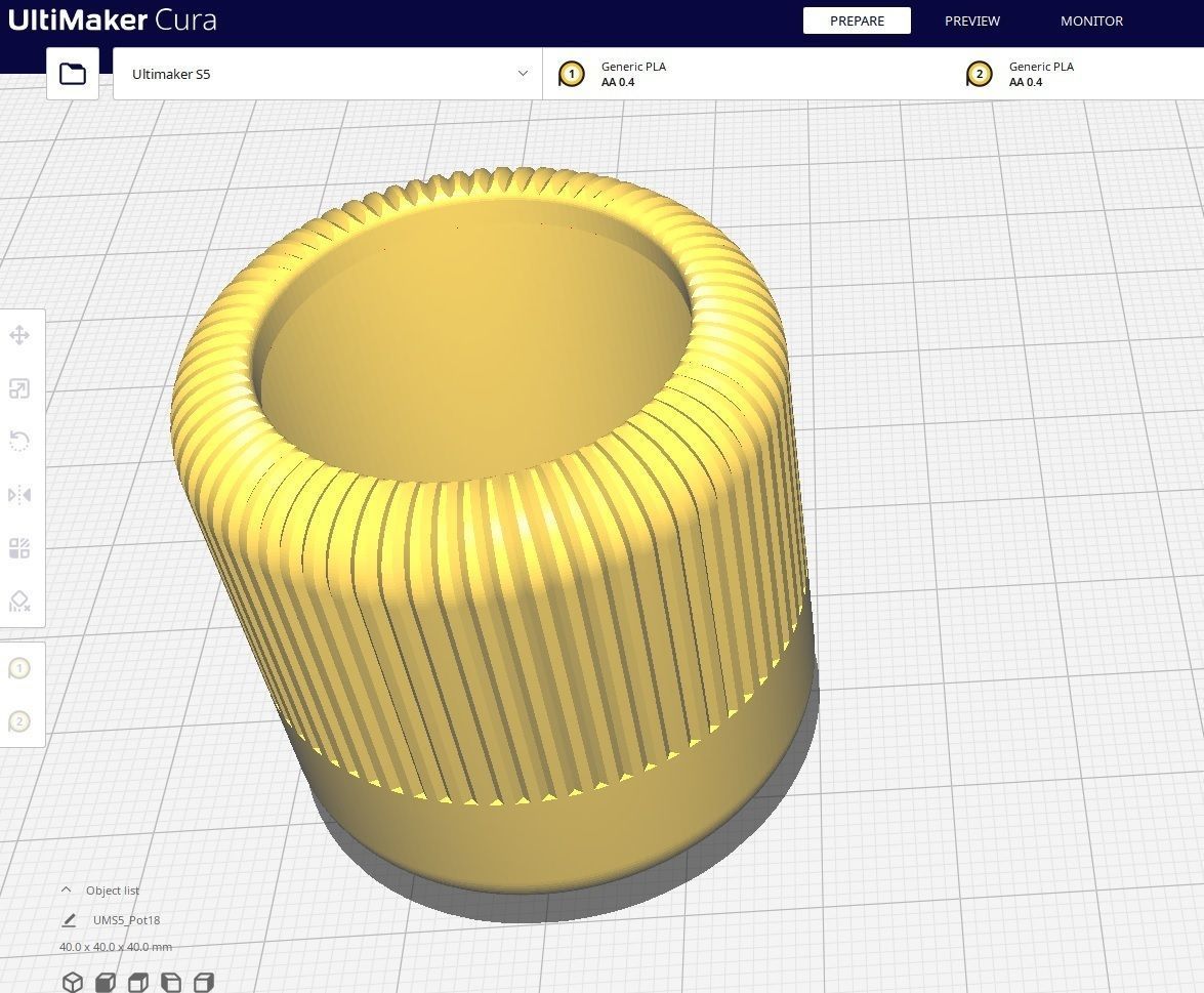 Garden Pot 18 3D print model_2