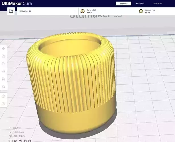 Garden Pot 18 3D print model