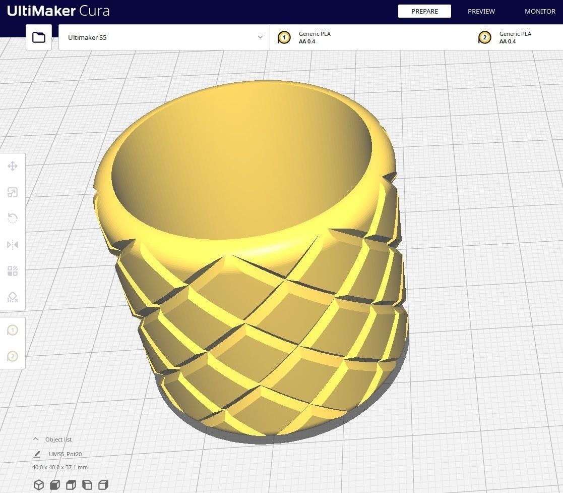 Garden Pot 20 3D print model_2