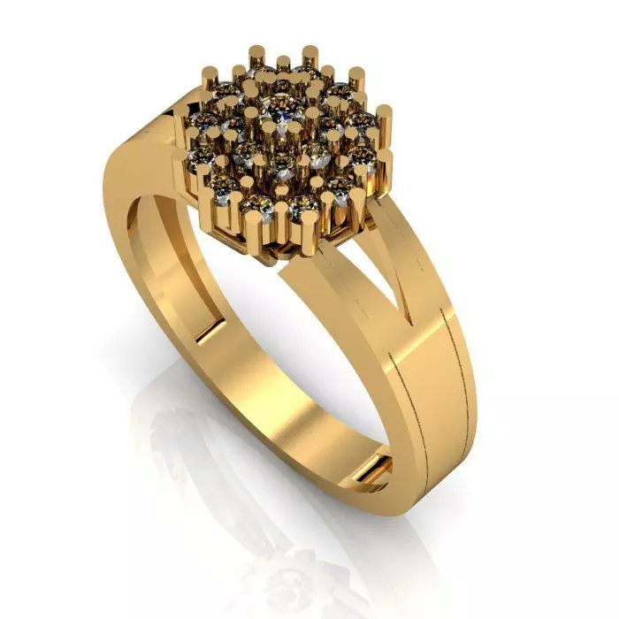 daimond ring Free 3D print model