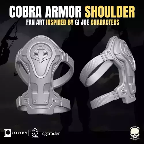 Cobra Shoulder Armor Fan Art for Action Figures