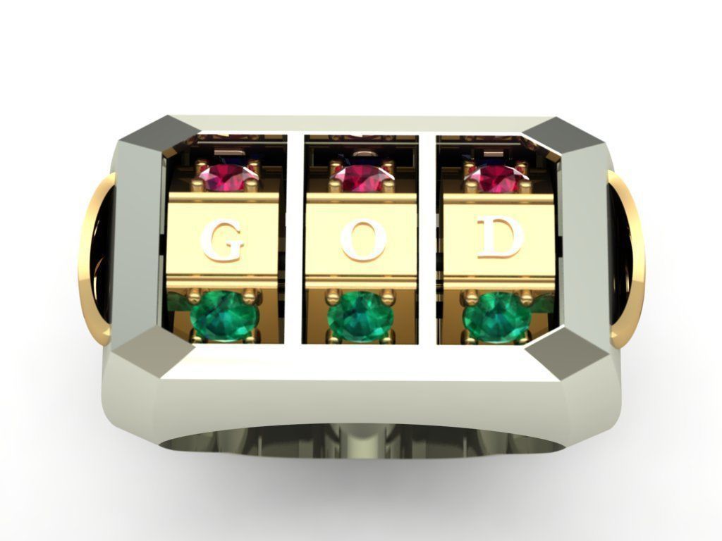 JACKPOT RING-ORGINAL DESIGN  3D print model_3