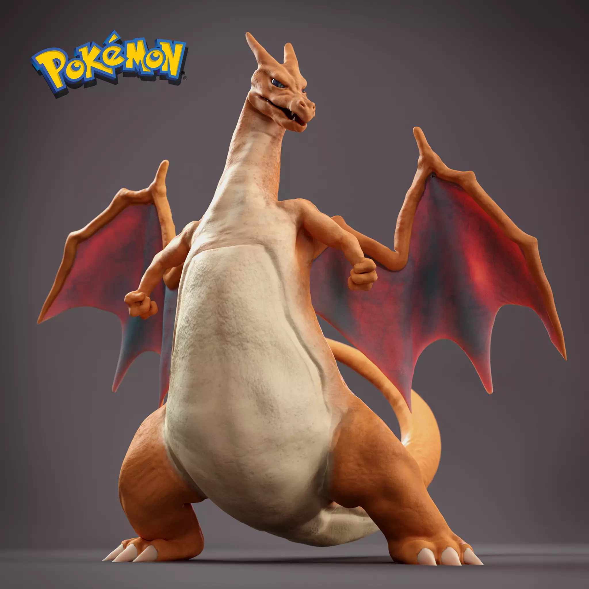 Charizard  Low-poly 3D model_0