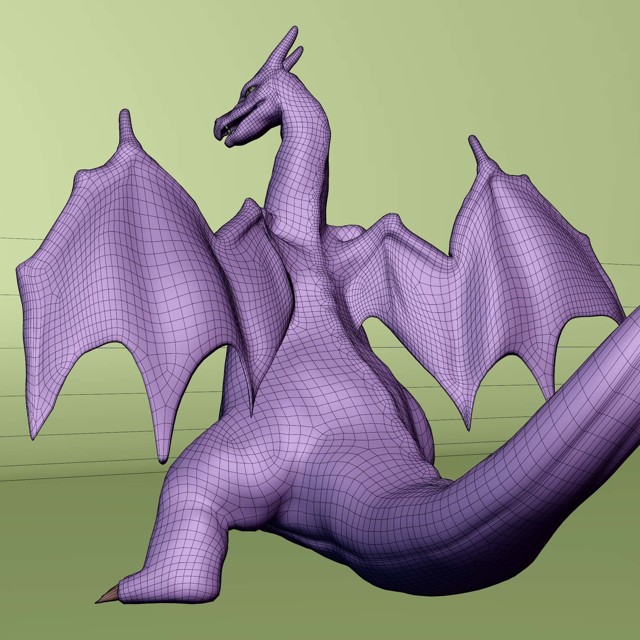 Charizard  Low-poly 3D model_6