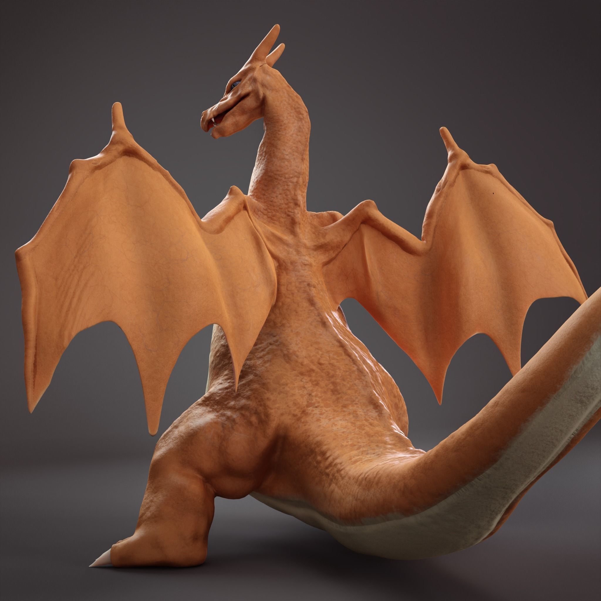 Charizard  Low-poly 3D model_5
