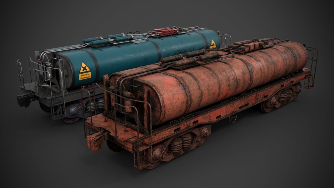 Rail Tank car 3D model_2