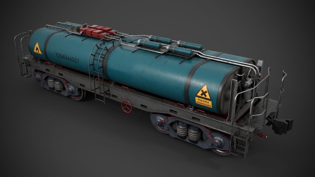 Rail Tank car 3D model_3