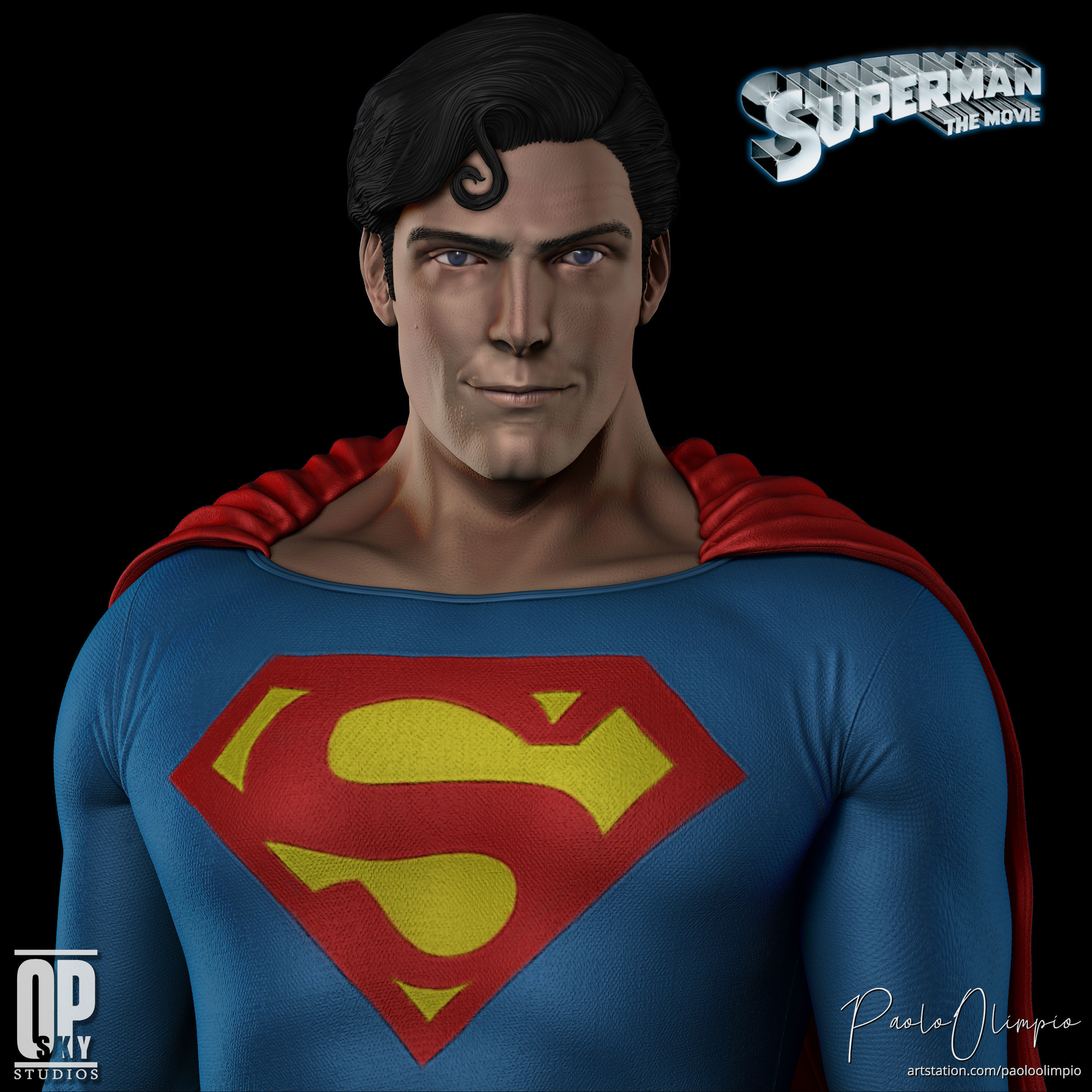 Superman Christopher Reeve Statue - 3D Print Ready 3D model 3D ...