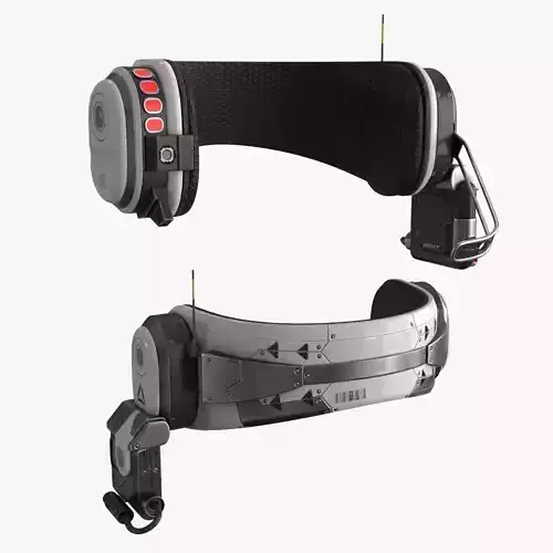 Sci Fi Headphones Low-poly 3D model