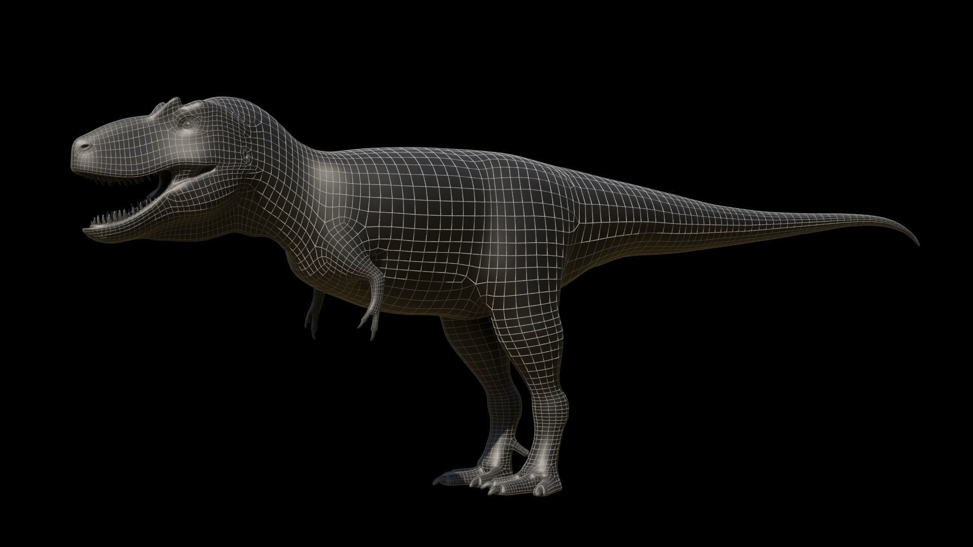 Daspletosaurus torosus Low-poly 3D model_4