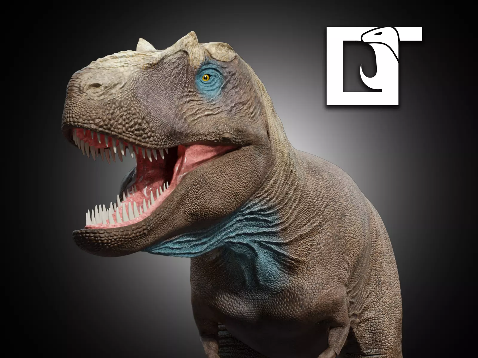 Daspletosaurus torosus Low-poly 3D model_0