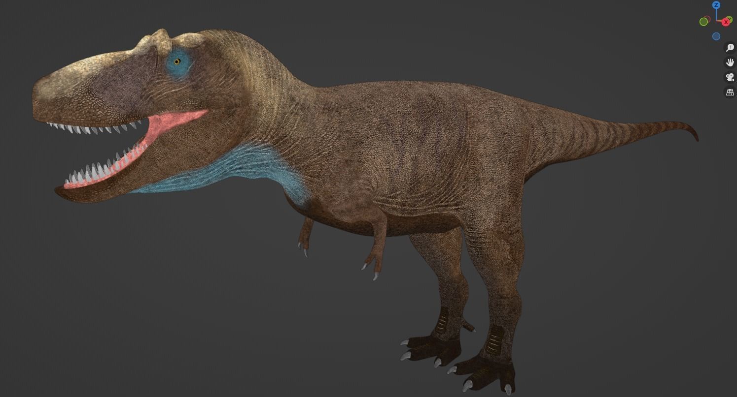 Daspletosaurus torosus Low-poly 3D model_9