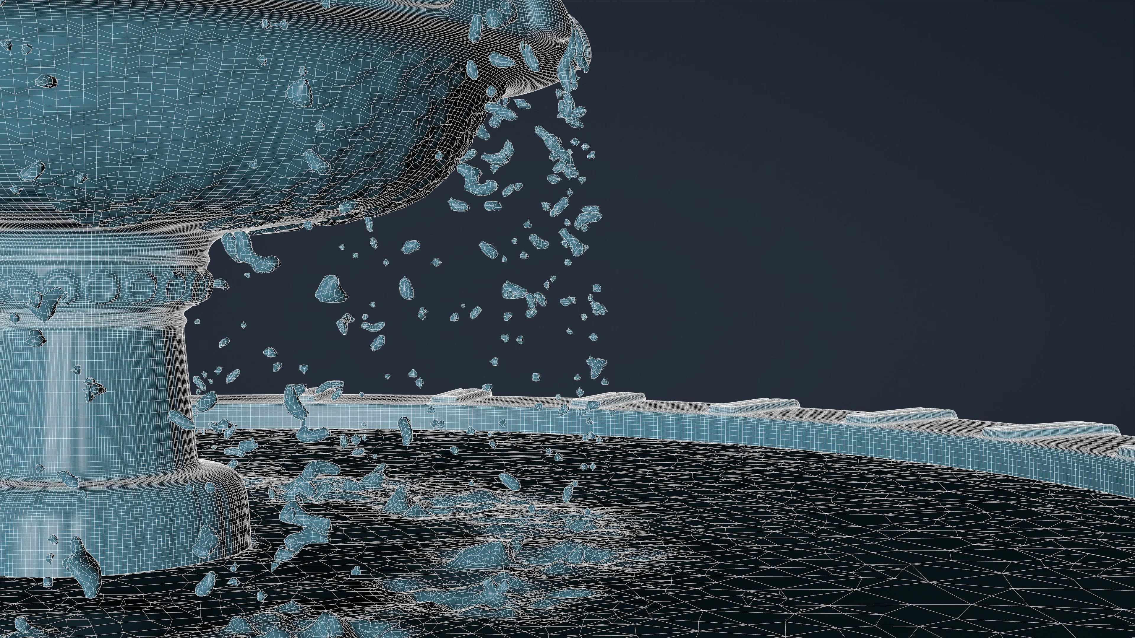 Fountain Animated 3D model_11