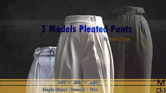 5 Models of Women Pleated Pants