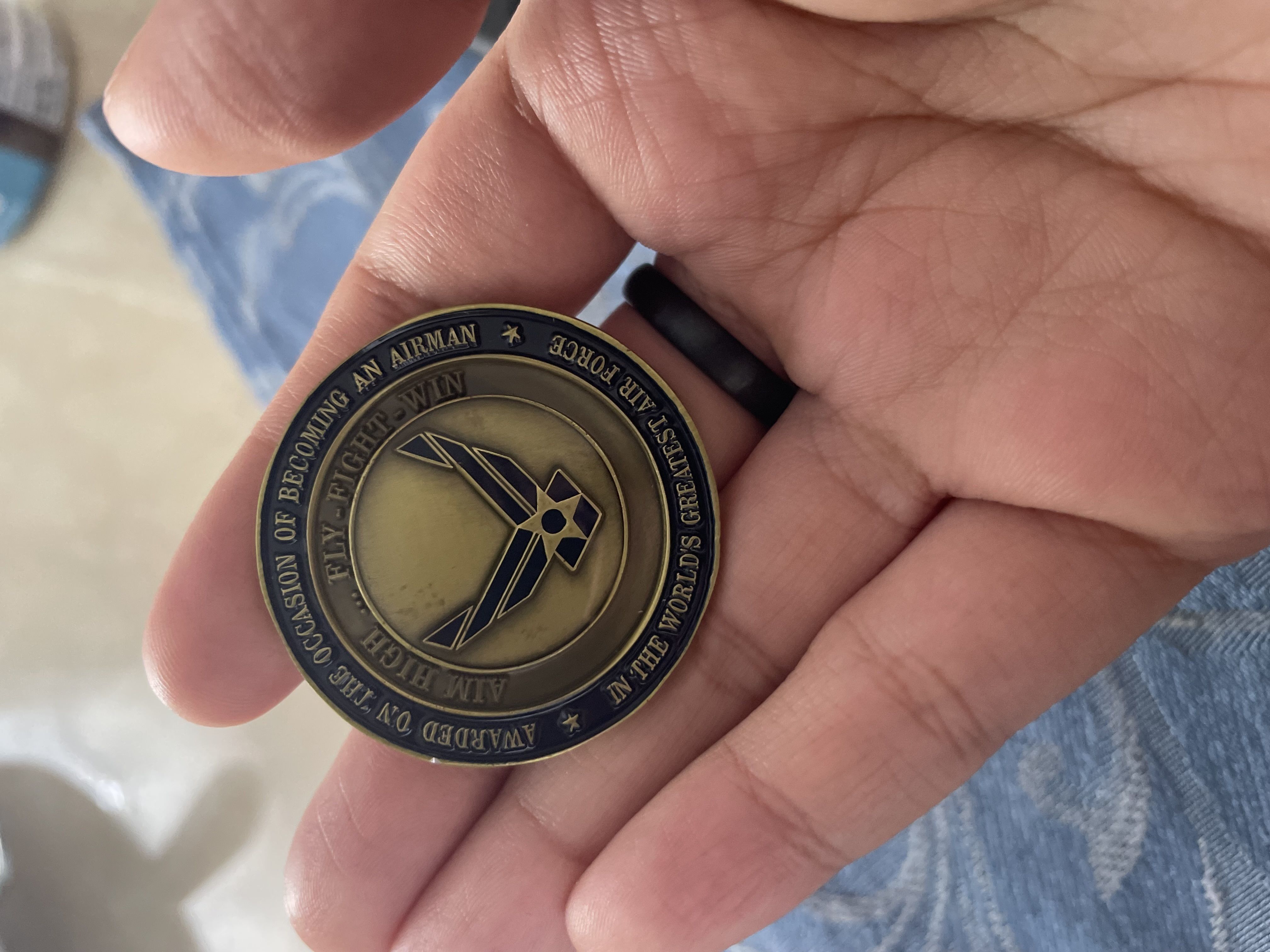 AirForce Medal Coin 3D model_4