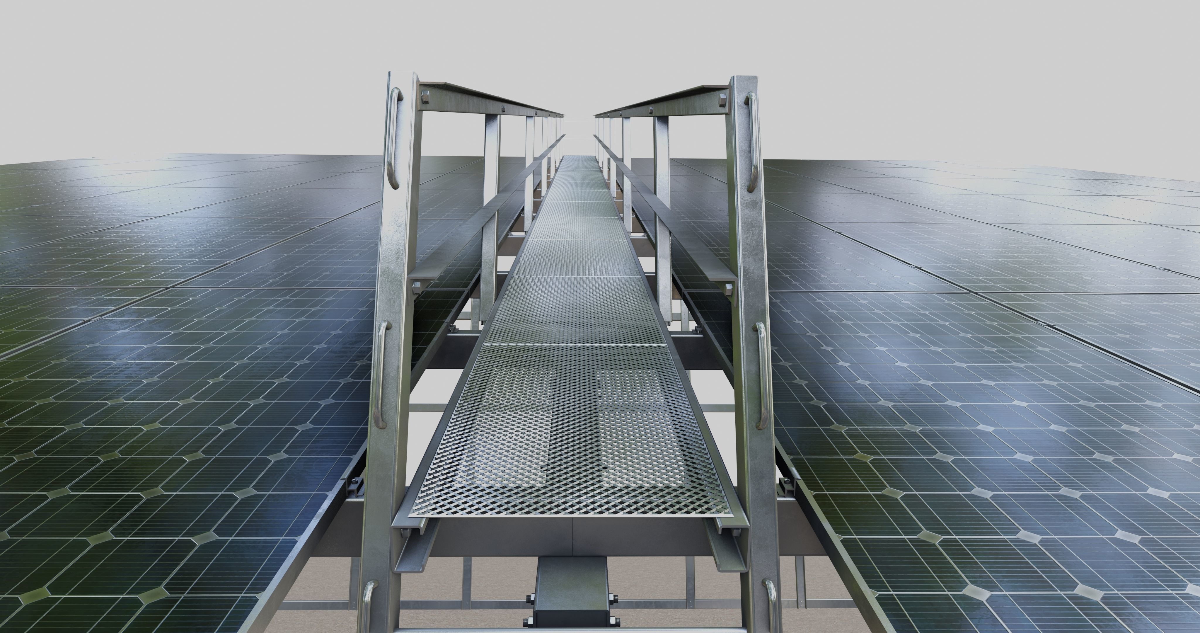 Solar Panel Steel Construction Type 17 3D model_32