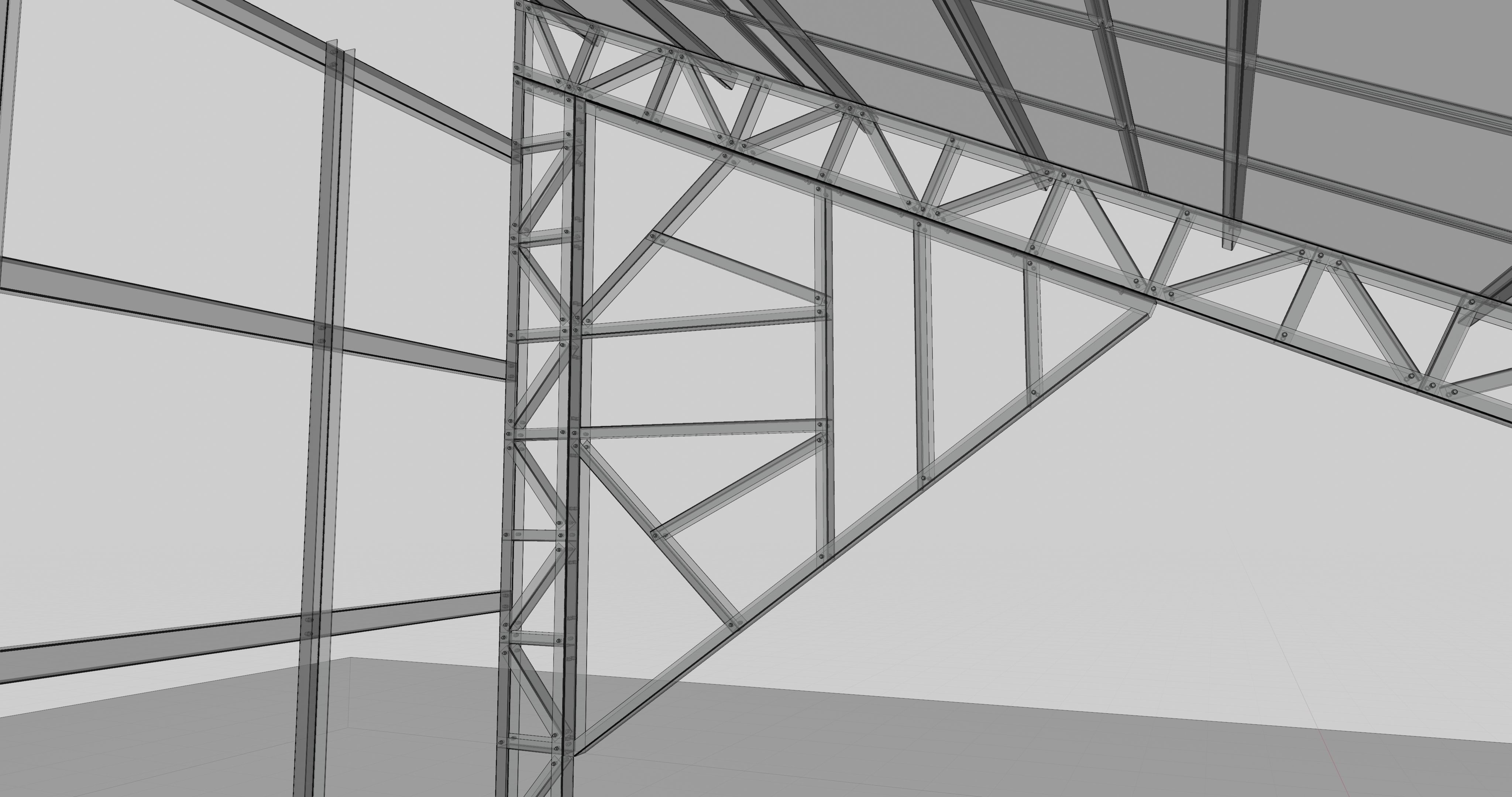 Solar Panel Steel Construction Type 17 3D model_52