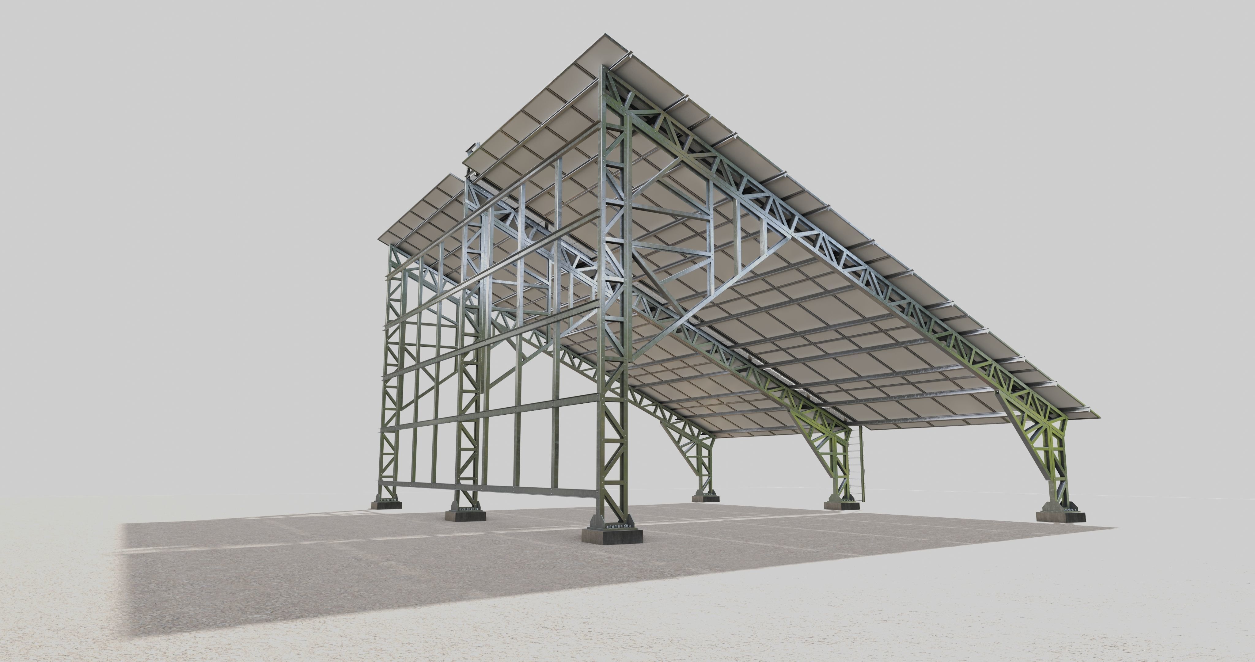 Solar Panel Steel Construction Type 17 3D model_18