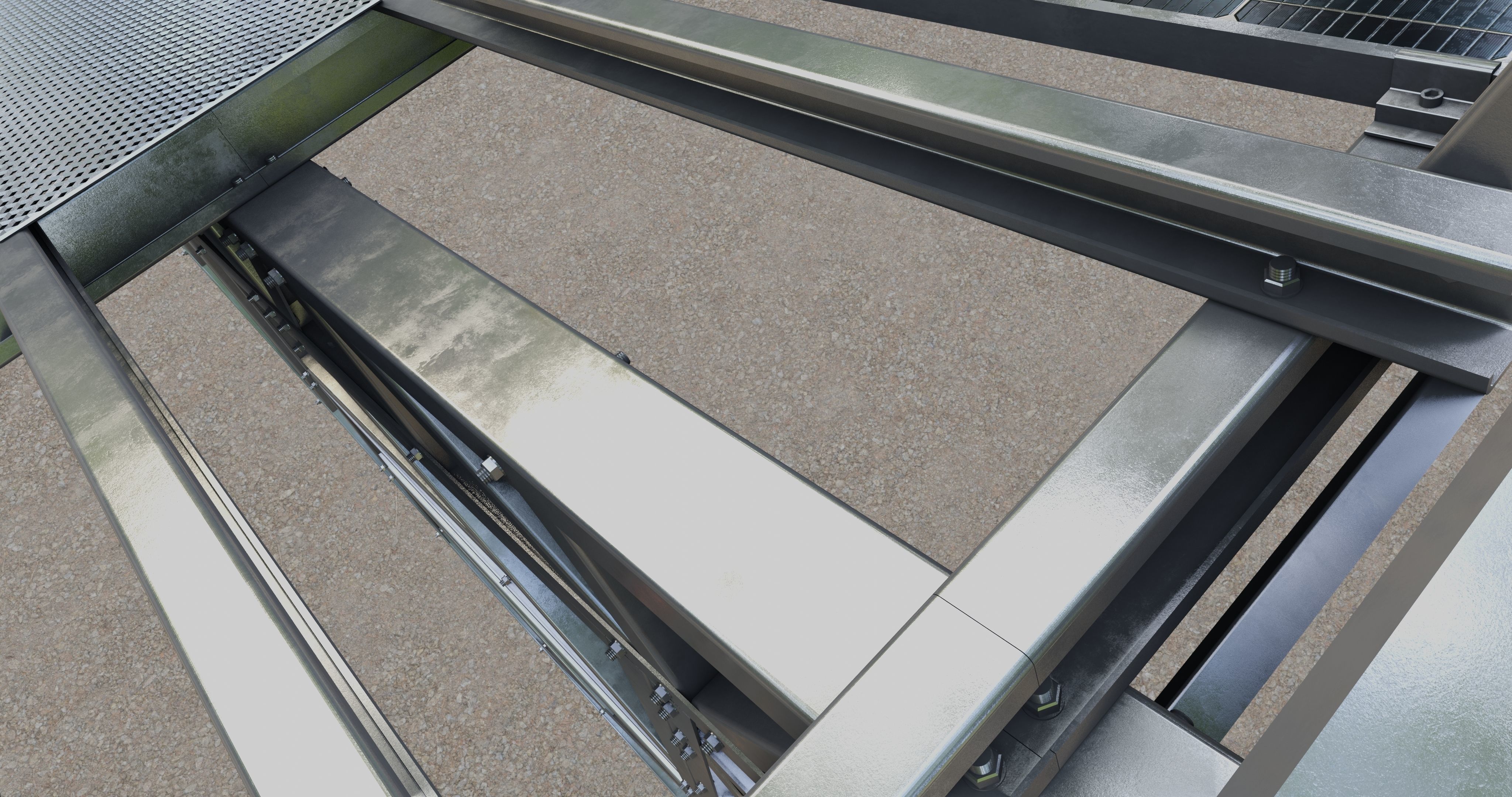 Solar Panel Steel Construction Type 17 3D model_36