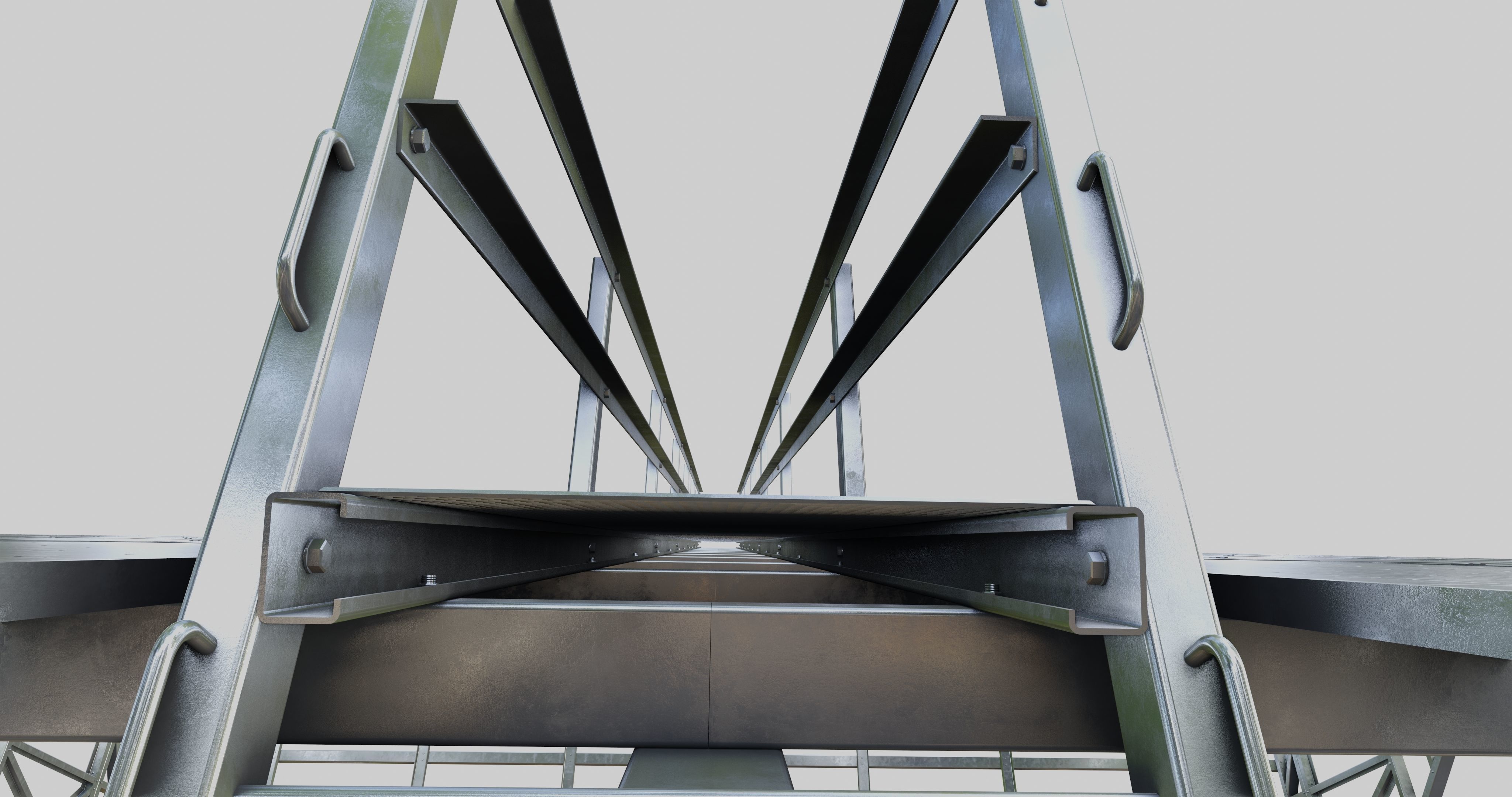 Solar Panel Steel Construction Type 17 3D model_14