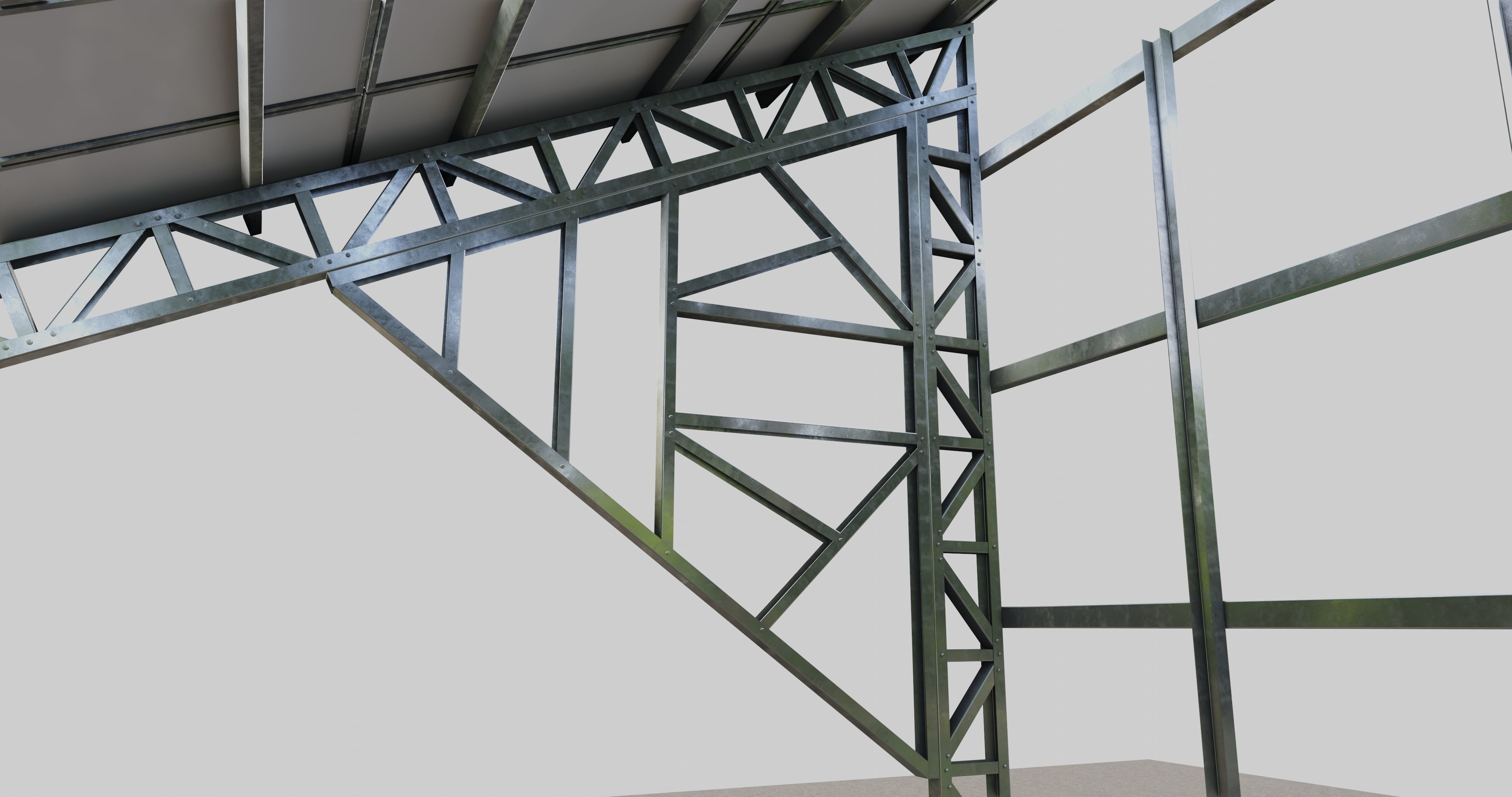 Solar Panel Steel Construction Type 17 3D model_6