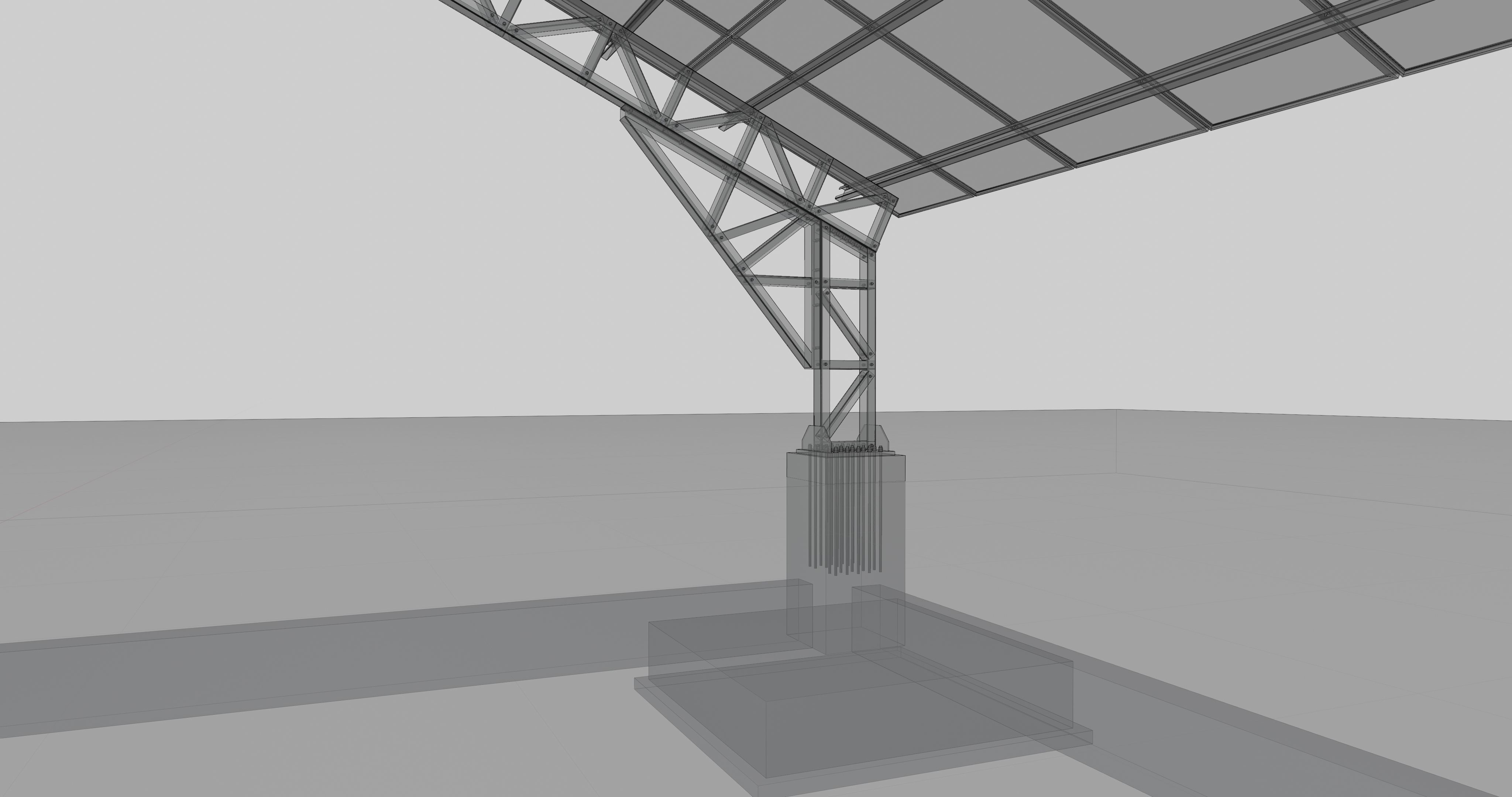 Solar Panel Steel Construction Type 17 3D model_53