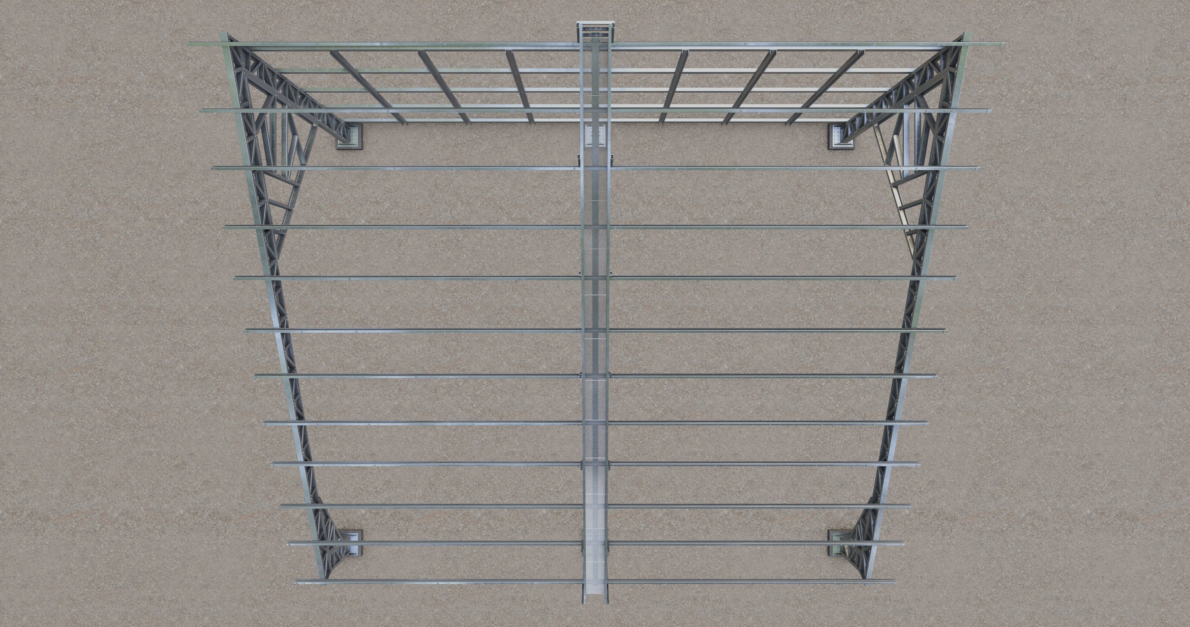 Solar Panel Steel Construction Type 17 3D model_38