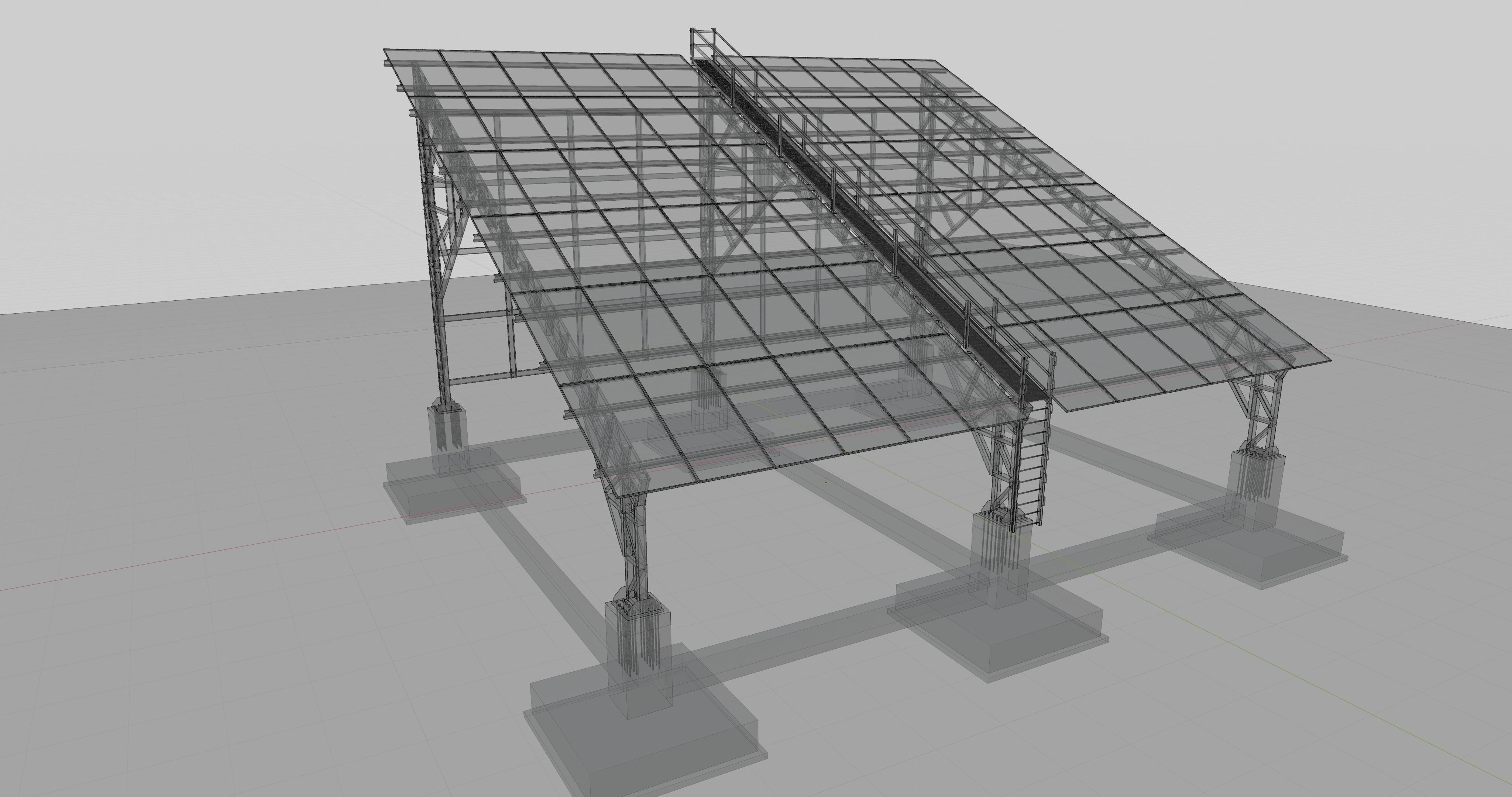Solar Panel Steel Construction Type 17 3D model_55