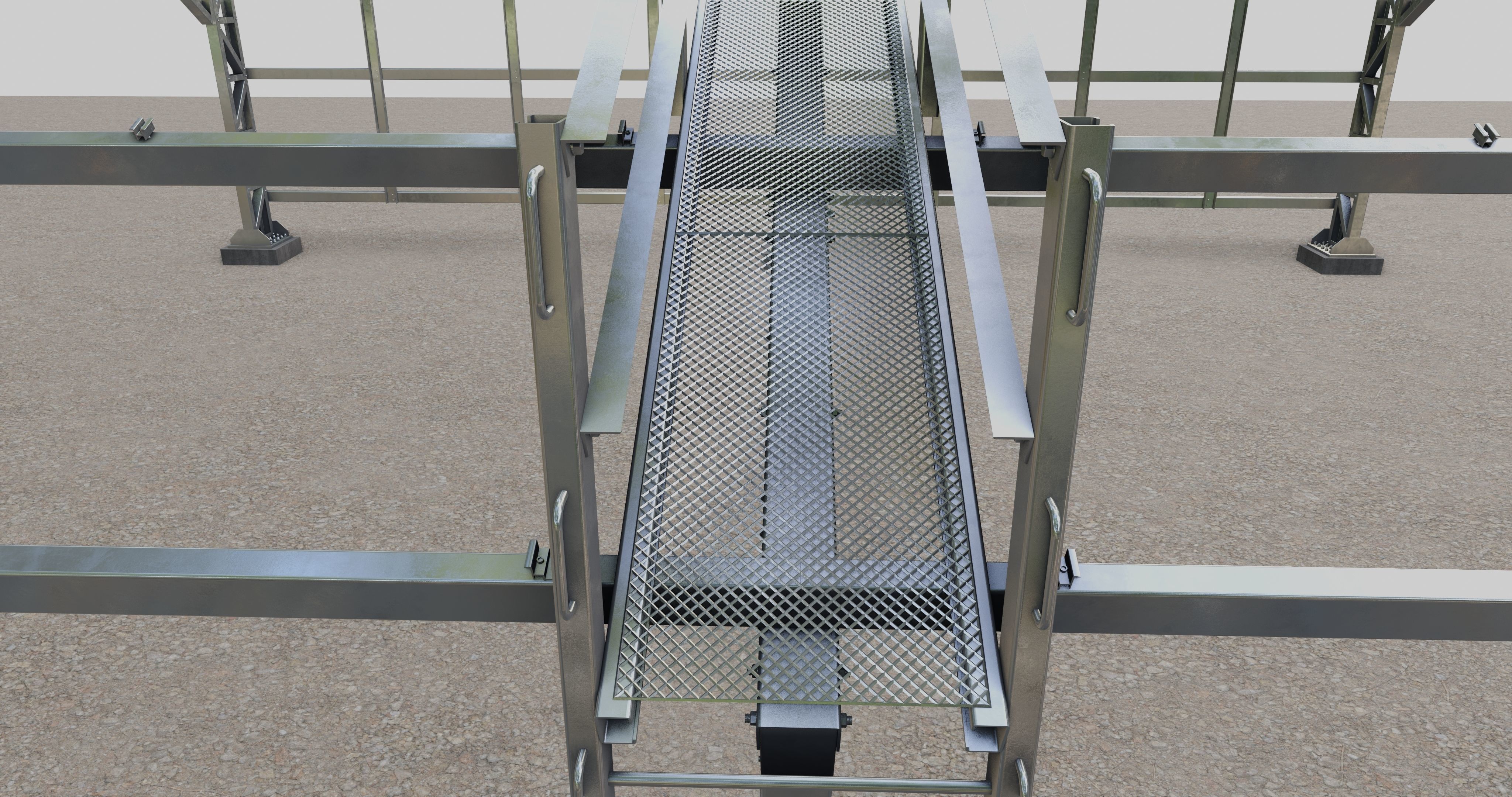 Solar Panel Steel Construction Type 17 3D model_43