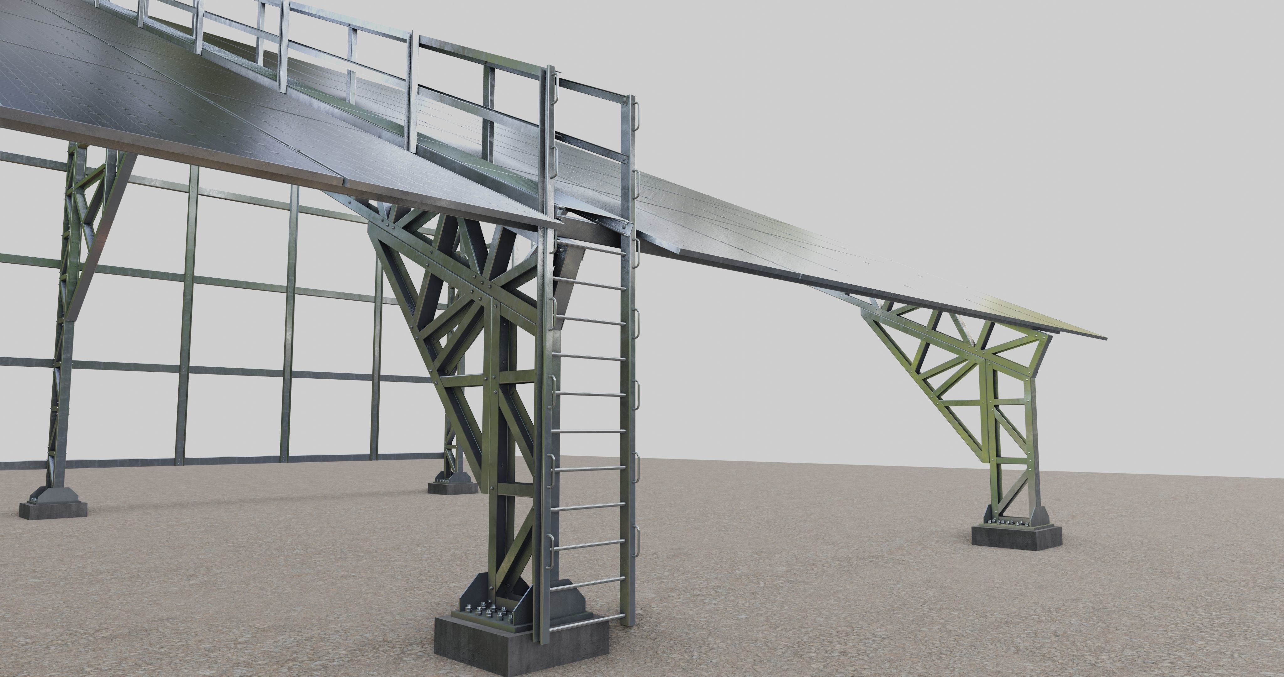 Solar Panel Steel Construction Type 17 3D model_17