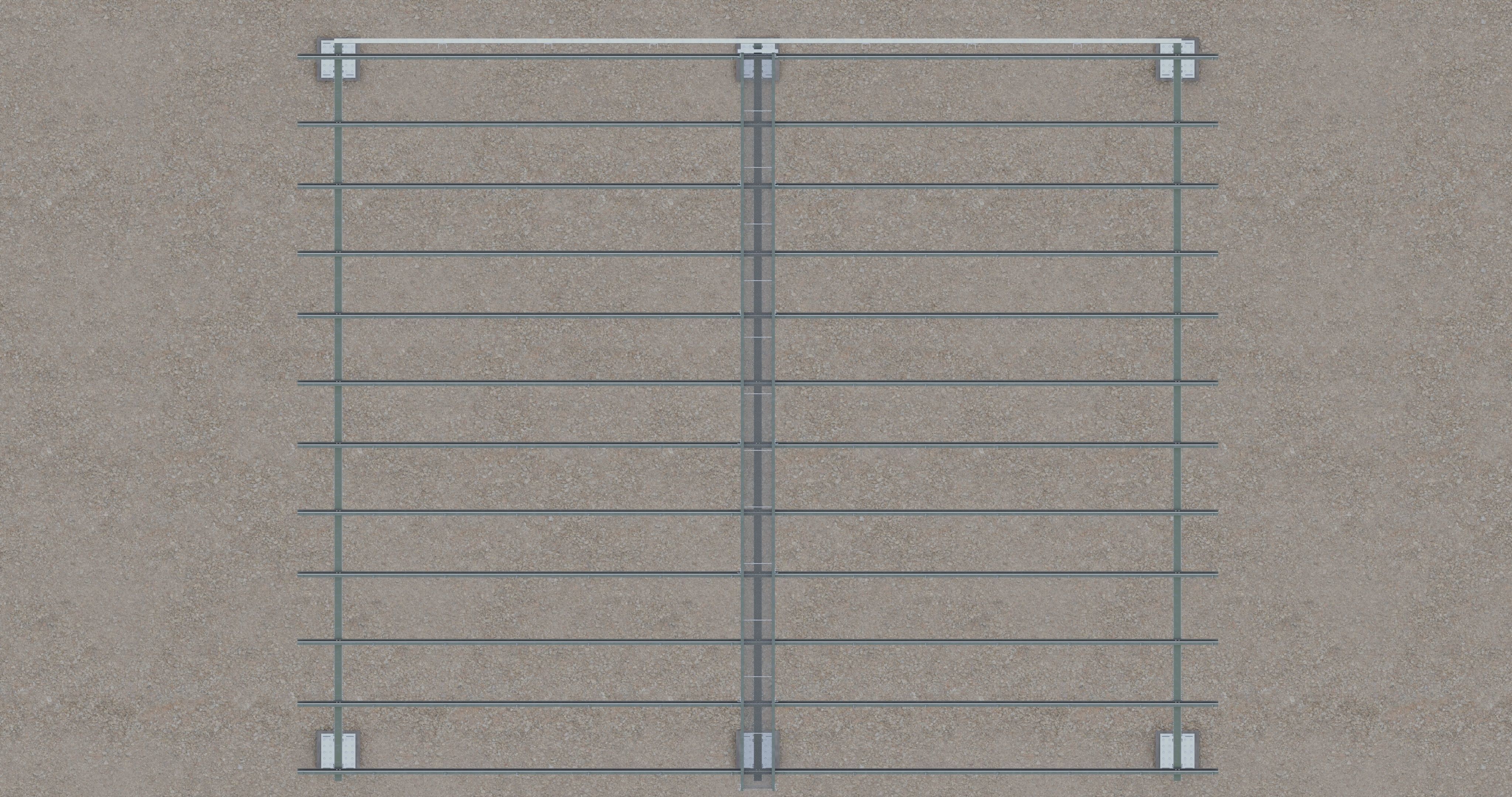 Solar Panel Steel Construction Type 17 3D model_44