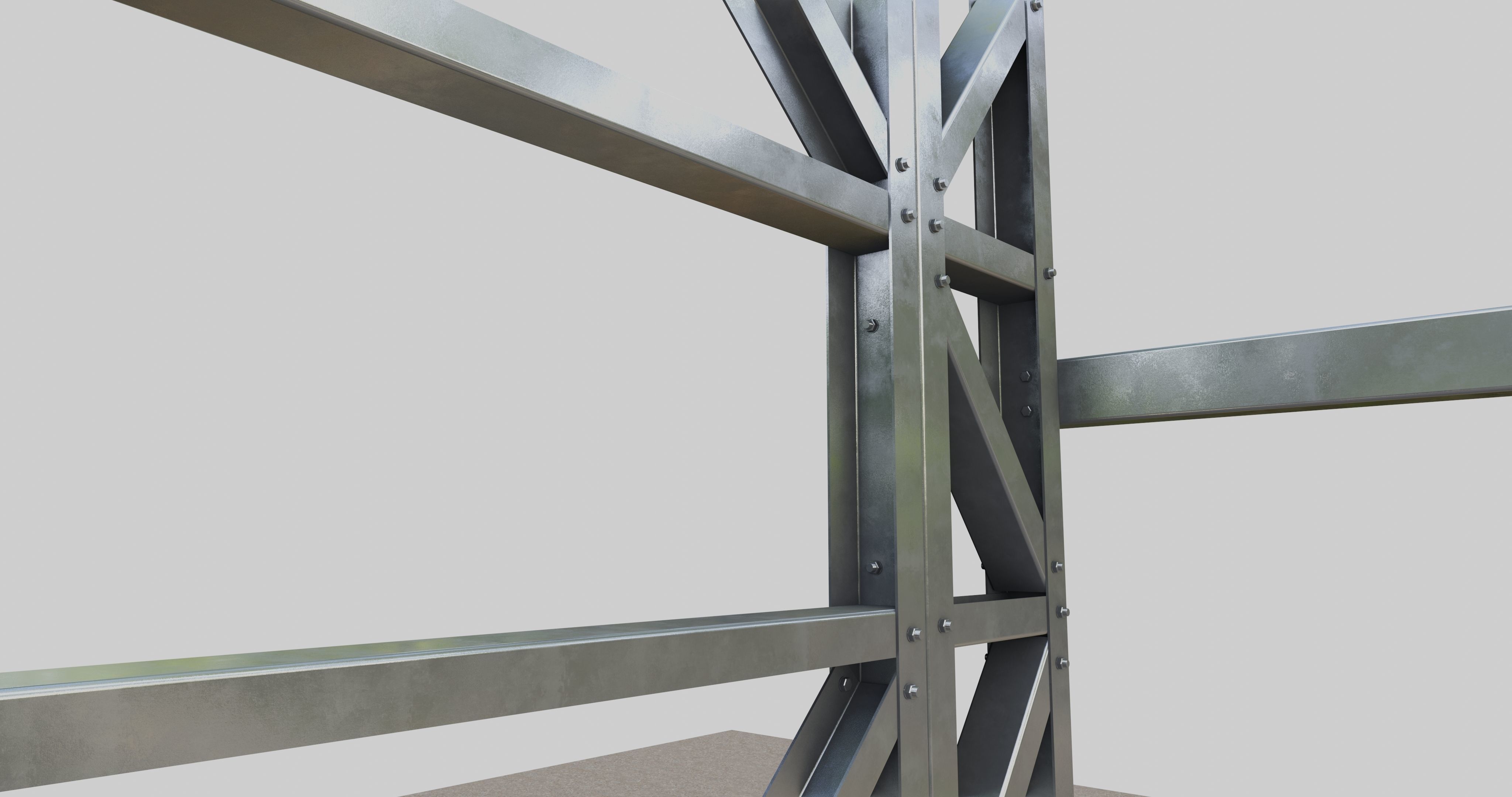 Solar Panel Steel Construction Type 17 3D model_7