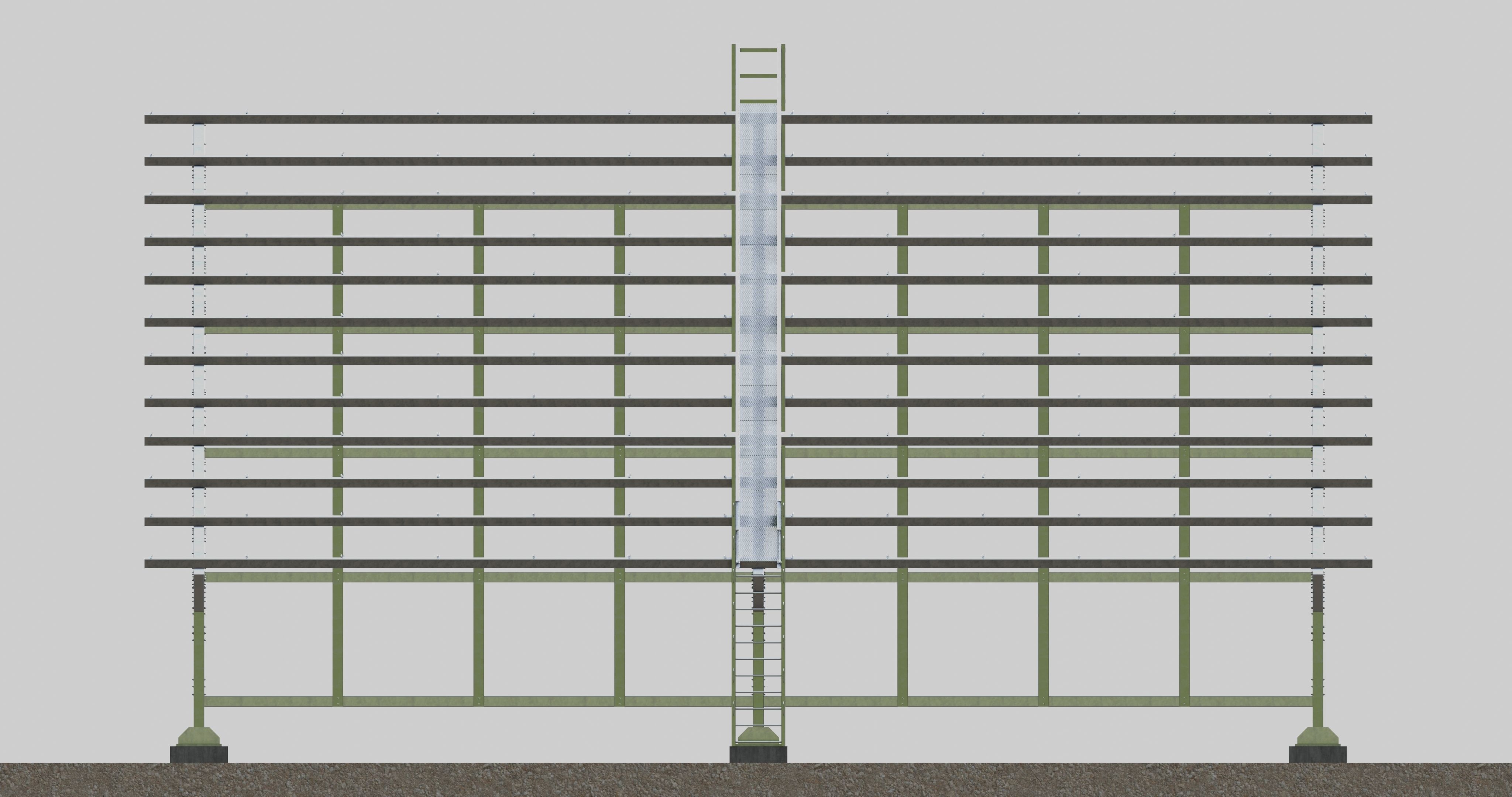 Solar Panel Steel Construction Type 17 3D model_10