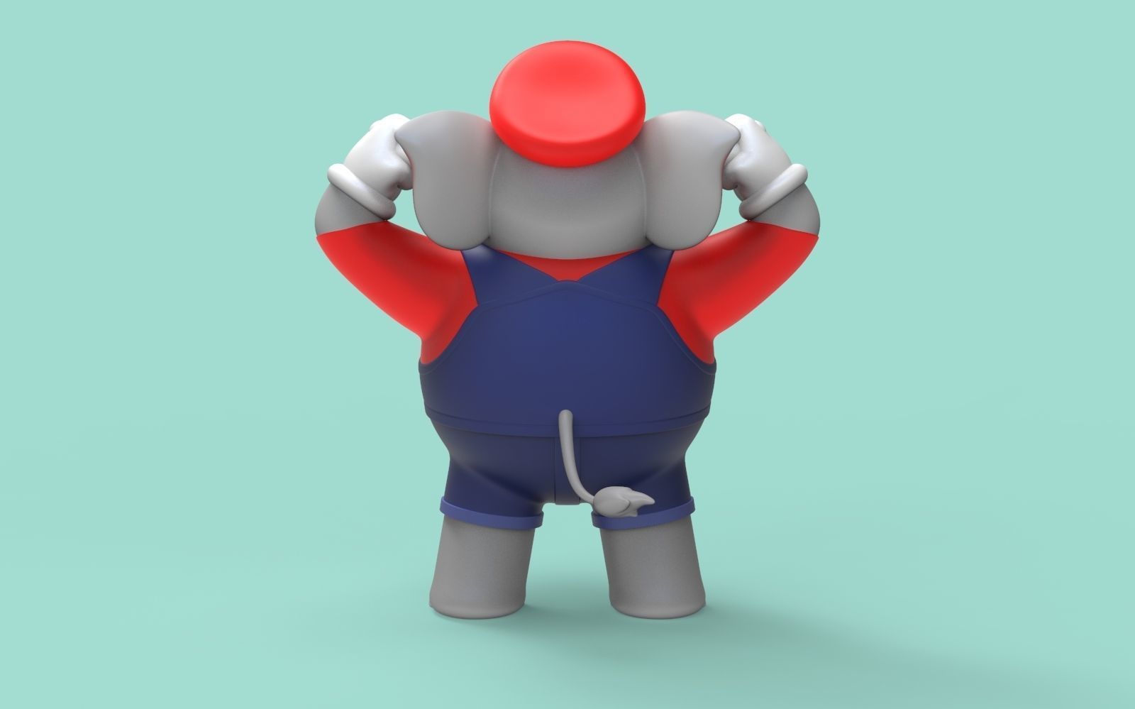 mario elefante super mario bros wonder 3D print model_2