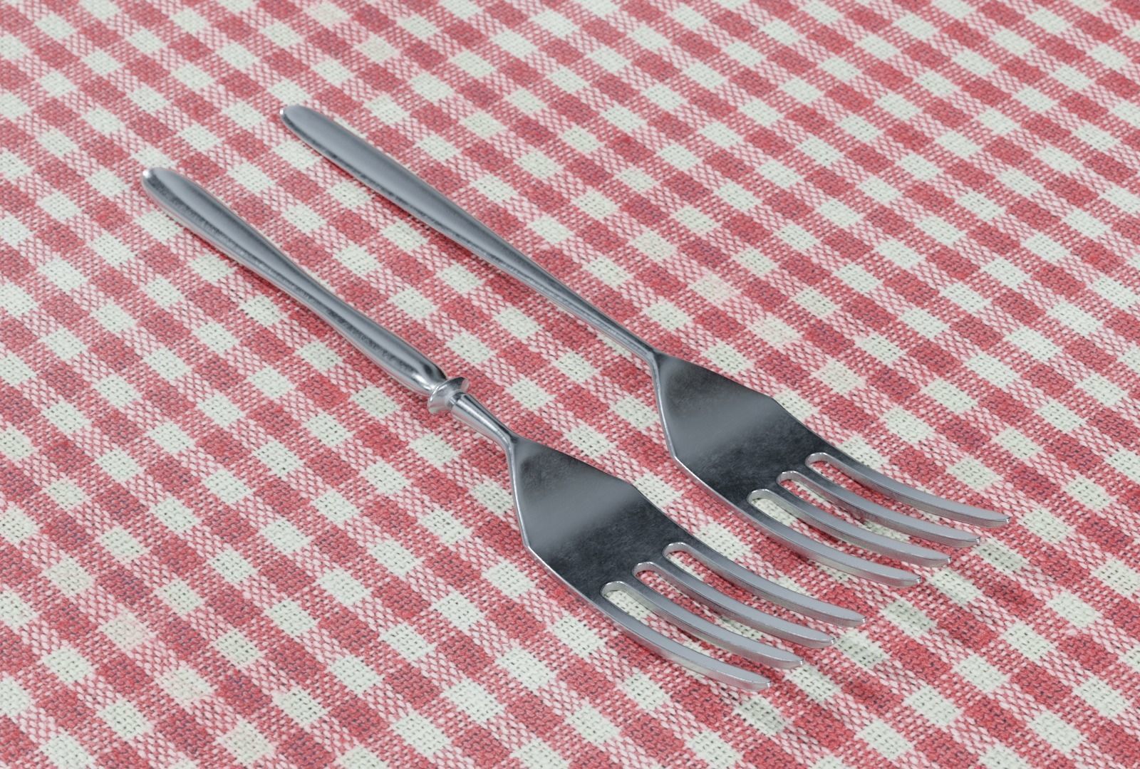 Cutlery two stainless steel forks low-poly PBR 3d model Low-poly 3D model_11