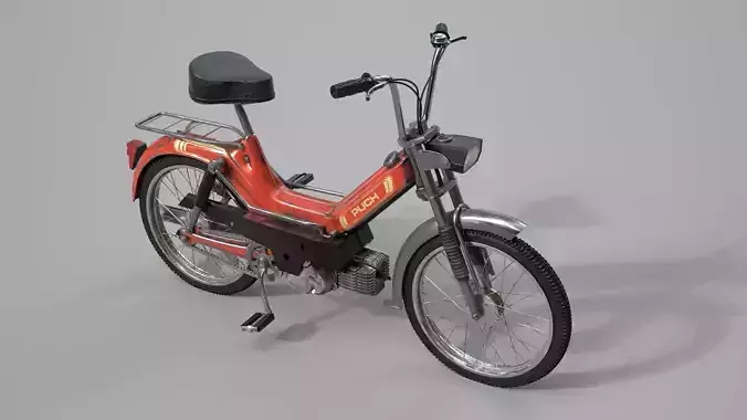 Puch Maxi Moped Dirty 3D model