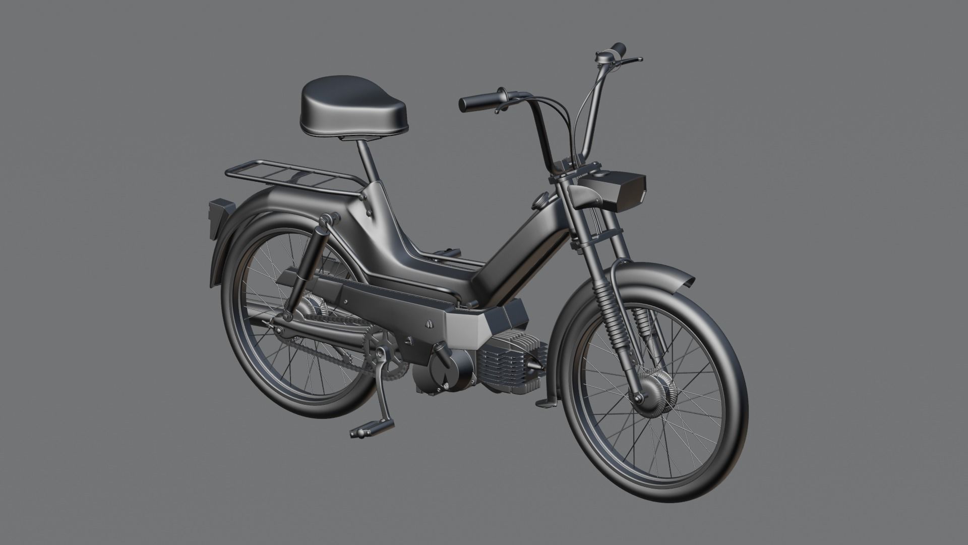 Puch Maxi Moped Dirty 3D model_7