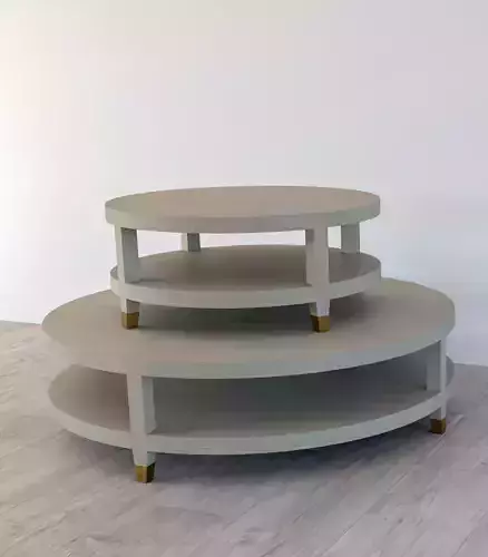 RH Shagreen Coffee Table Set 3D model