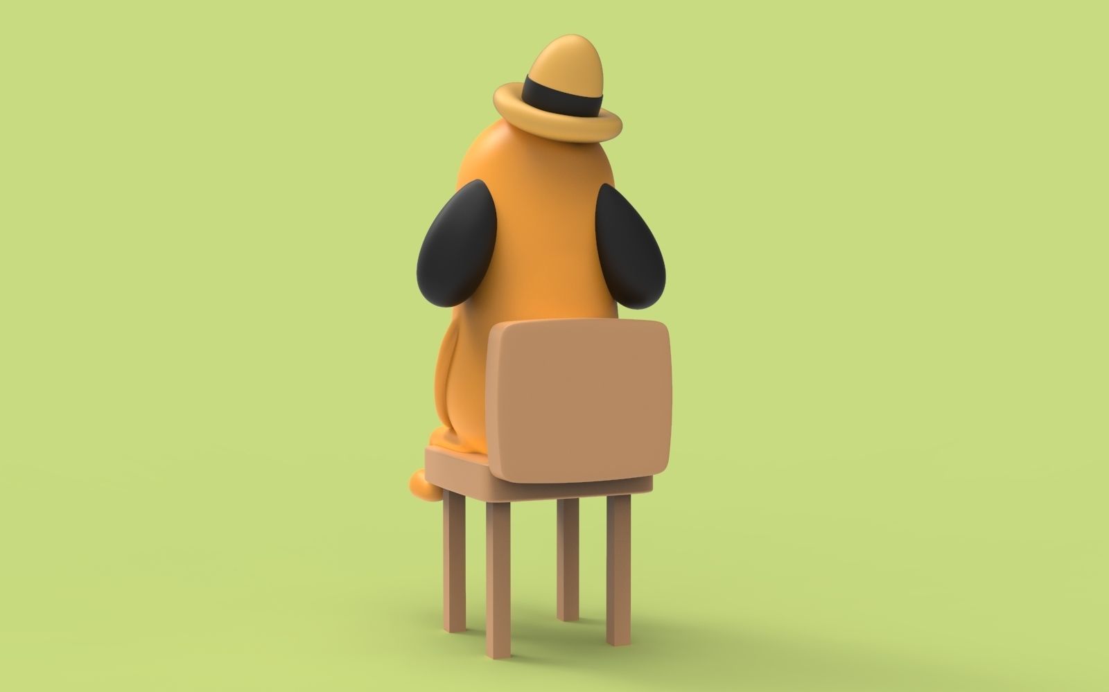 this is fine dog on fire meme 3D print model_2