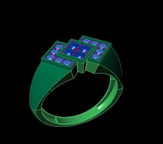 Rings 3D print model_2