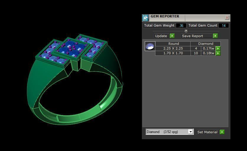 Rings 3D print model_3