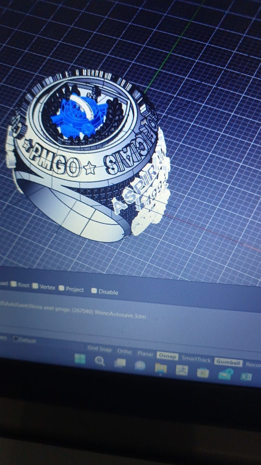 Anel Militar 3D print model_5