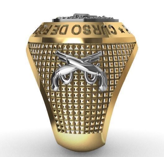 Anel Militar 3D print model_1