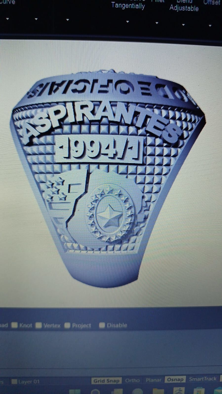 Anel Militar 3D print model_6