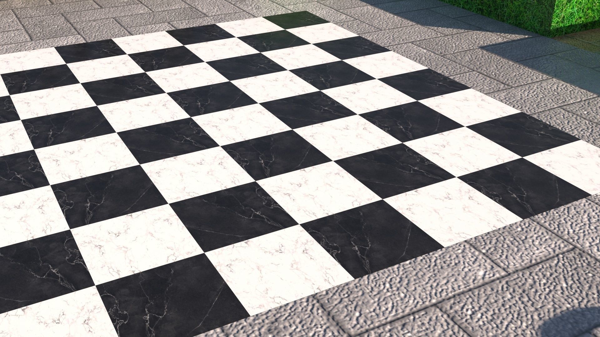 Chess Park 3D model_4