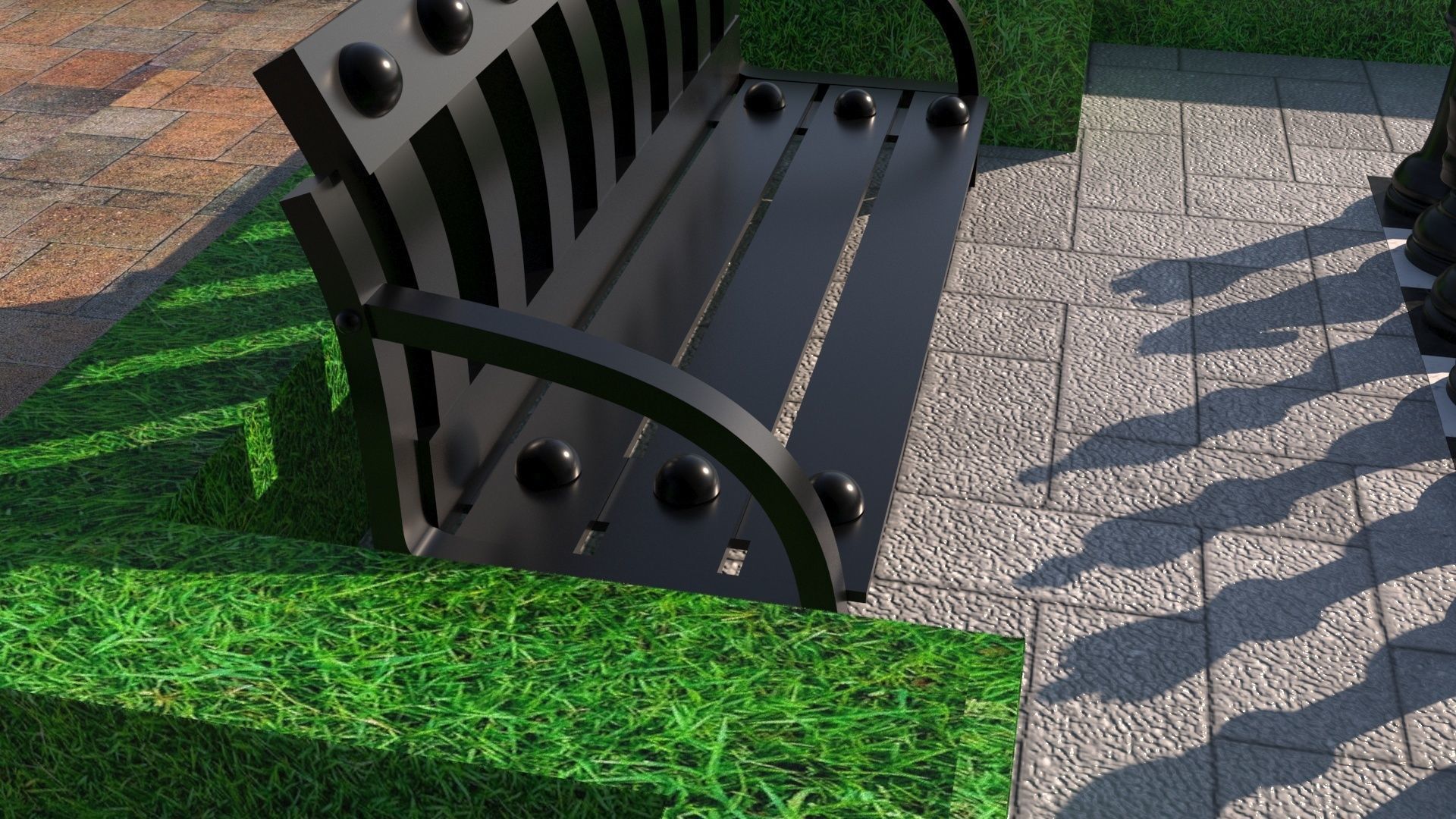 Chess Park 3D model_9
