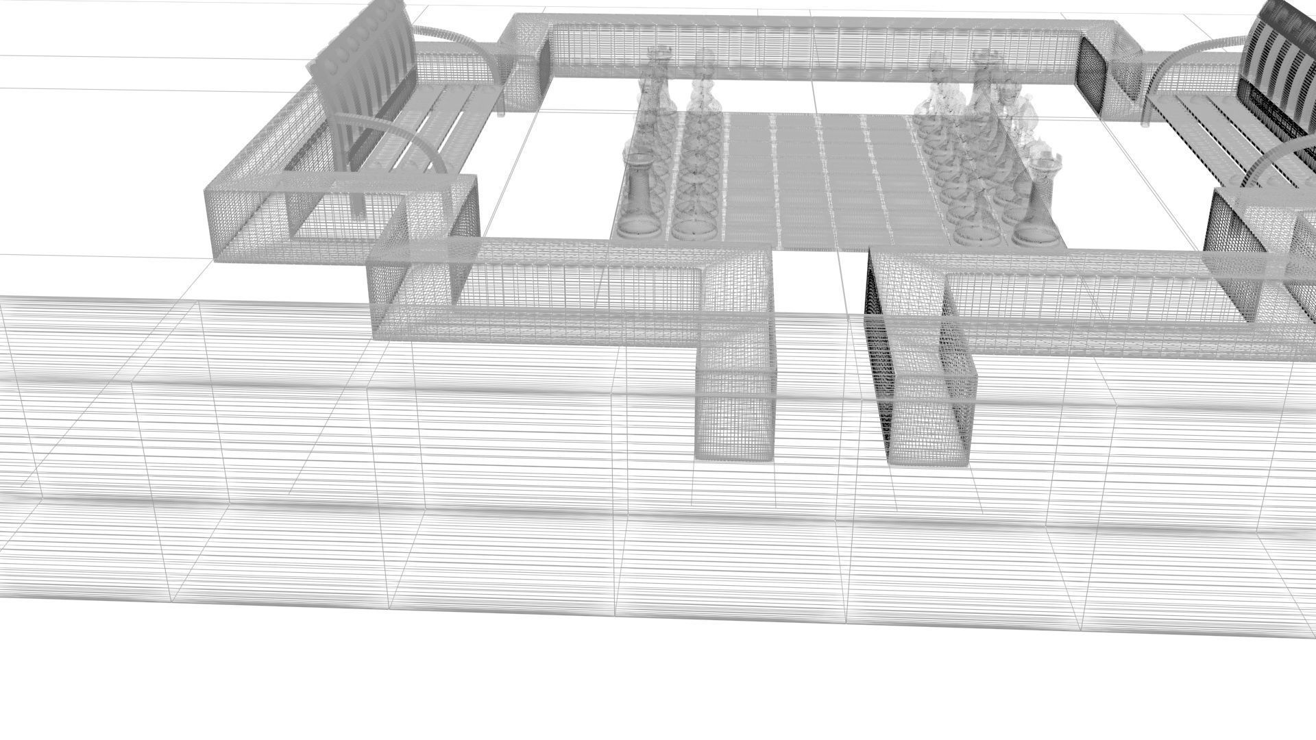 Chess Park 3D model_19