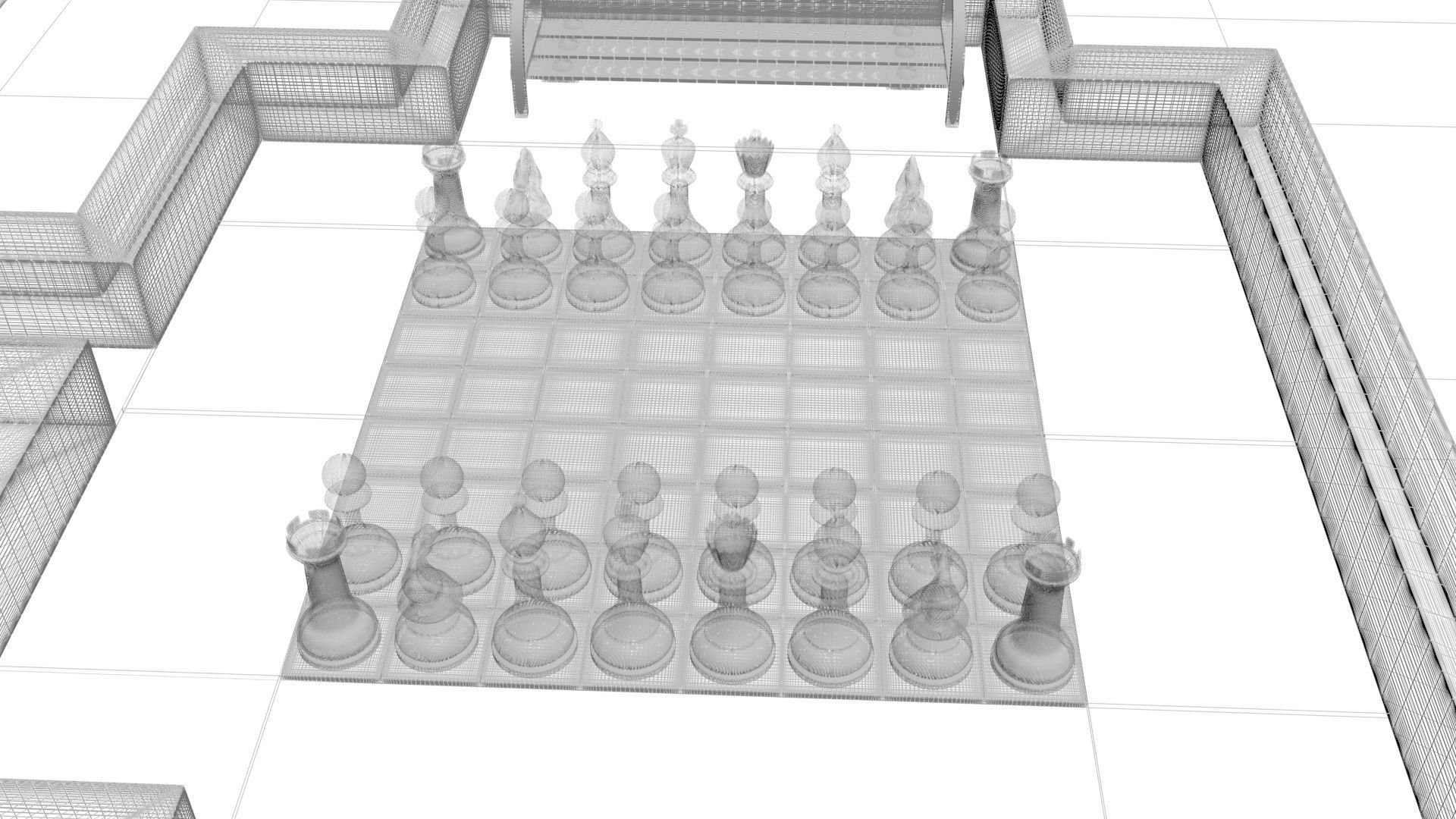 Chess Park 3D model_17
